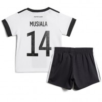 Dres Nemecko Jamal Musiala #14 Domáci pre deti MS 2022 Krátky Rukáv (+ trenírky)